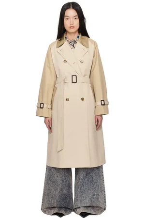Max Mara Beige Canasta Reversible Trench Coat