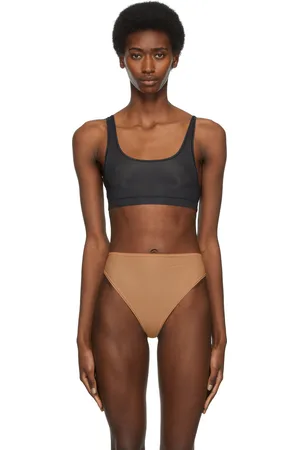 SKIMS Black Jelly Sheer Scoop Neck Bralette
