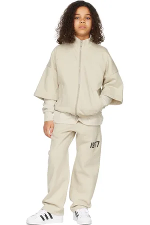 FEAR OF GOD Kids Beige Full Zip Half Sleeve Jacket