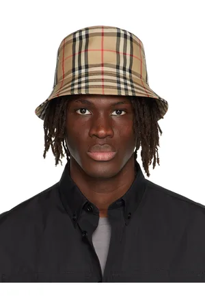 Burberry Beige Check Bucket Hat