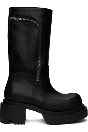 Rick Owens Black Bauhaus Bogun Boots