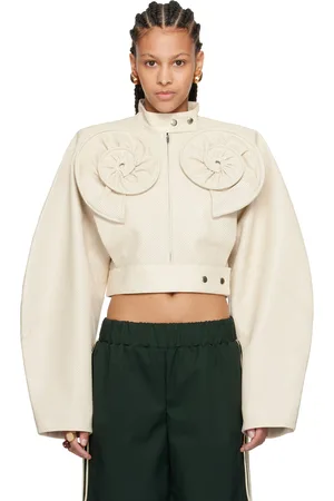 FIDAN NOVRUZOVA Off-White Malvina Leather Jacket
