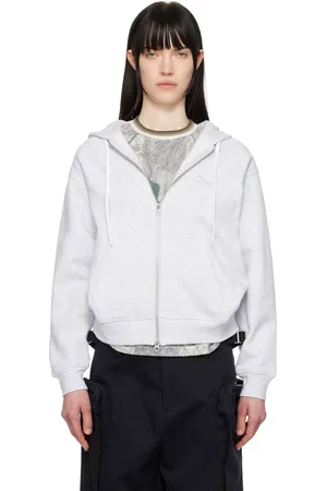 DIME Gray Cursive Zip Up Hoodie