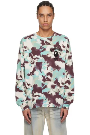 BAPE Blue & Purple Map Camo Long Sleeve T-shirt