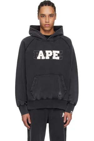 BAPE Washed Effect Relaxed Fit Hoodie