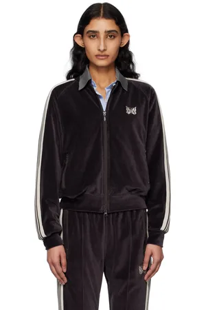 Pins & Needles Black Rib Collar Track Jacket