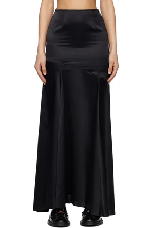 Simone Rocha Long Slit Bias Cut Maxi Skirt