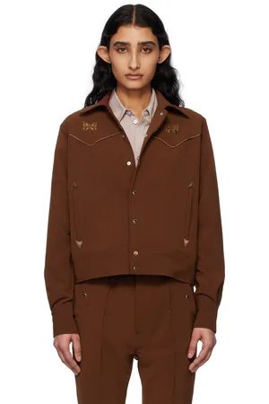 Pins & Needles Brown Piping Cowboy Jacket