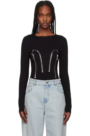 AREA Long Sleeve Zipper Bodysuit