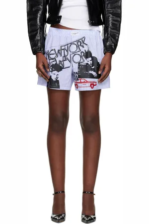 Vaquera Blue & White Boxer Shorts