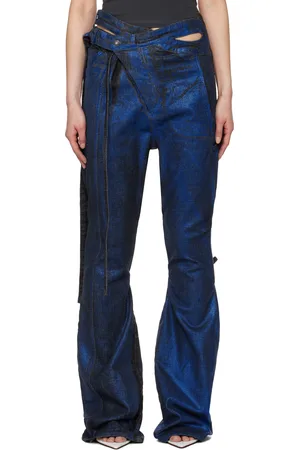 OTTOLINGER SSENSE Exclusive Black & Blue Signature Wrap Jeans