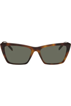 Saint Laurent Brown SL 737 Mica Thin Sunglasses