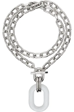 Paco rabanne Silver Double XL Link Pendant Necklace
