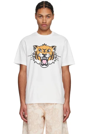 Kenzo White Paris Happy Tiger Classic T-shirt