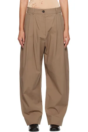 STUDIO NICHOLSON Brown Acuna Trousers