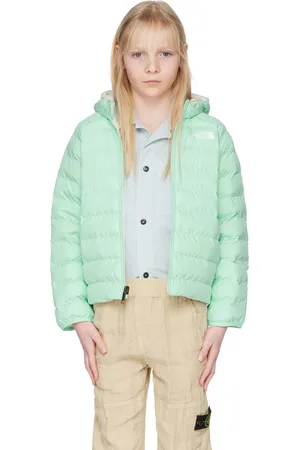 The North Face Little Kids Green Perrito Hooded Reversible Jacket