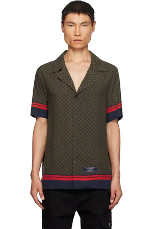 Balmain Brown Mini Monogram Shirt