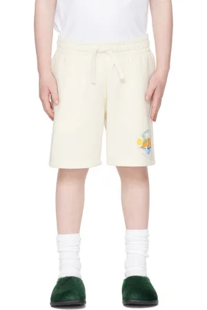 Casablanca Kids Off-White Oasis Shorts