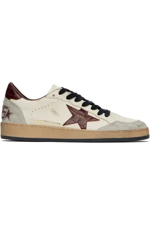Golden Goose Off-White & Gray Ball Star Sneakers