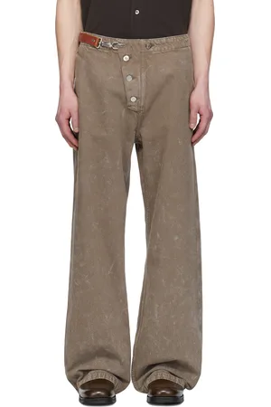 Hope Brown Loose Fireman Jeans