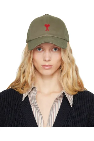 Ami Gray Cotton Ami de Coeur Embroidery Cap