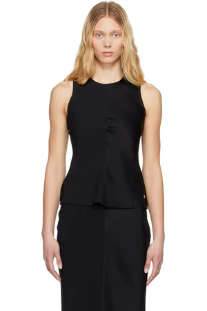 Ami Black Sleeveless Tank Top