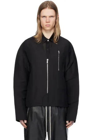 Rick Owens Black Hollywood V Safety Jacket