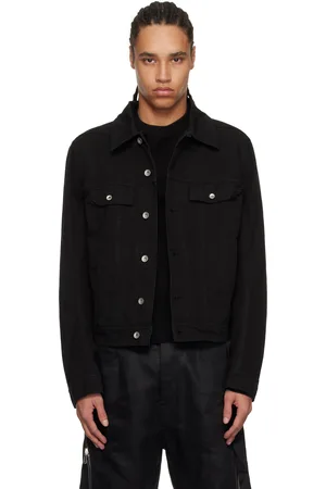 Rick Owens Black Hollywood Trucker Jacket