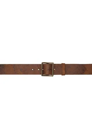 Ralph Lauren Tan Distressed Leather Belt