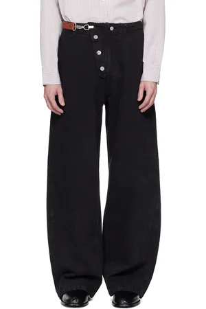 Hope Black Loose Fireman Denim Trousers