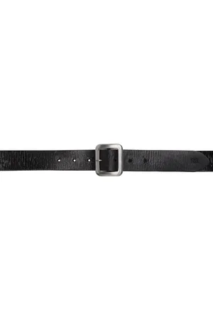 Ralph Lauren Black Hand-Burnished Leather Belt