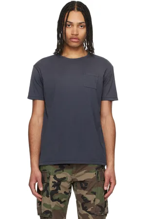 Ralph Lauren Blue Garment-Dyed Pocket T-shirt