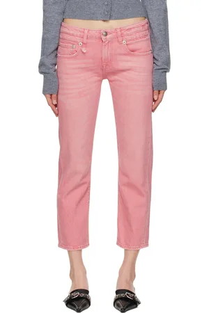 R13 Pink Boy Straight Jeans