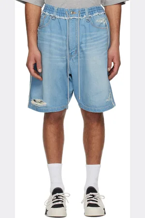 MASTERMIND JAPAN Blue Inside-Out Denim Shorts