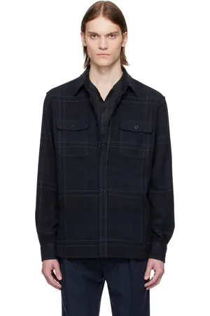 Ralph Lauren Plaid Wool-Blend Shirt