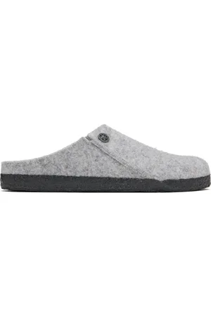 Birkenstock Gray Narrow Zermatt Slippers