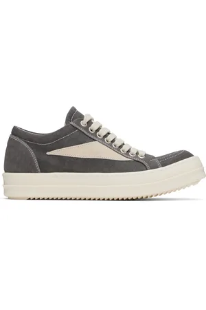 Rick Owens Gray Hollywood Vintage Sneaks Sneakers