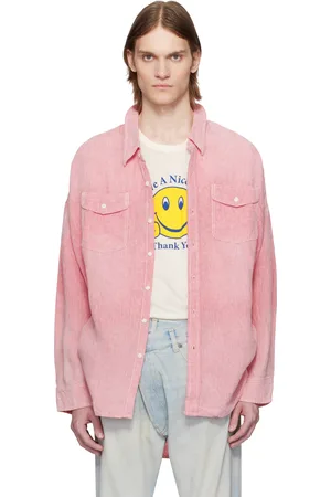 R13 Red Drop Neck Work Shirt