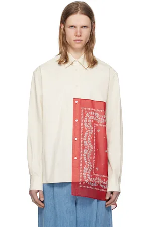 Lanvin Off-White & Red Straight Bandana Shirt