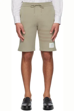 Thom Browne Taupe Classic Loopback 4-Bar Shorts