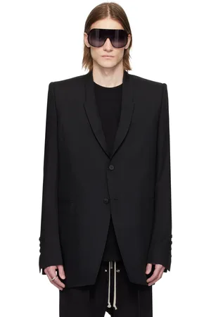 Rick Owens Black Hollywood Dirt Tailored Blazer