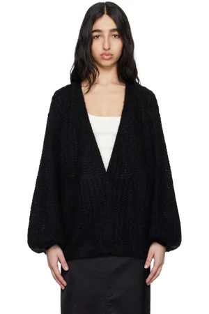 Totême Black Puffed Cardigan