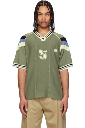rice nine ten Khaki Knitting Game T-shirt