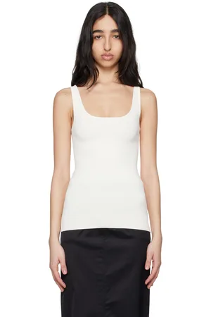 Totême Off-White Compact Knit Tank Top