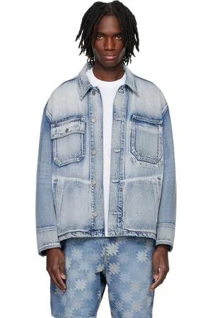 Solid Blue Work Denim Jacket