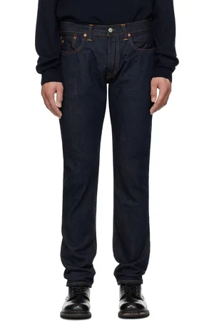 Ralph Lauren Navy Slim Fit Once-Washed Selvedge Jeans