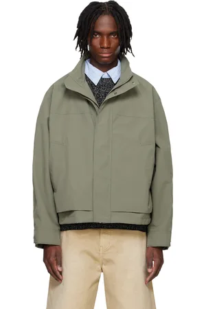 Solid Green Shell Parka Jacket