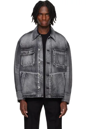 Solid Gray Work Denim Jacket