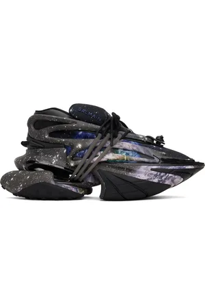 Balmain Multicolor Unicorn Low Earth & Stars Print Sneakers