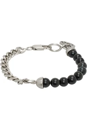 SOSHIOTSUKI Black & Silver Half Juzu Bracelet
